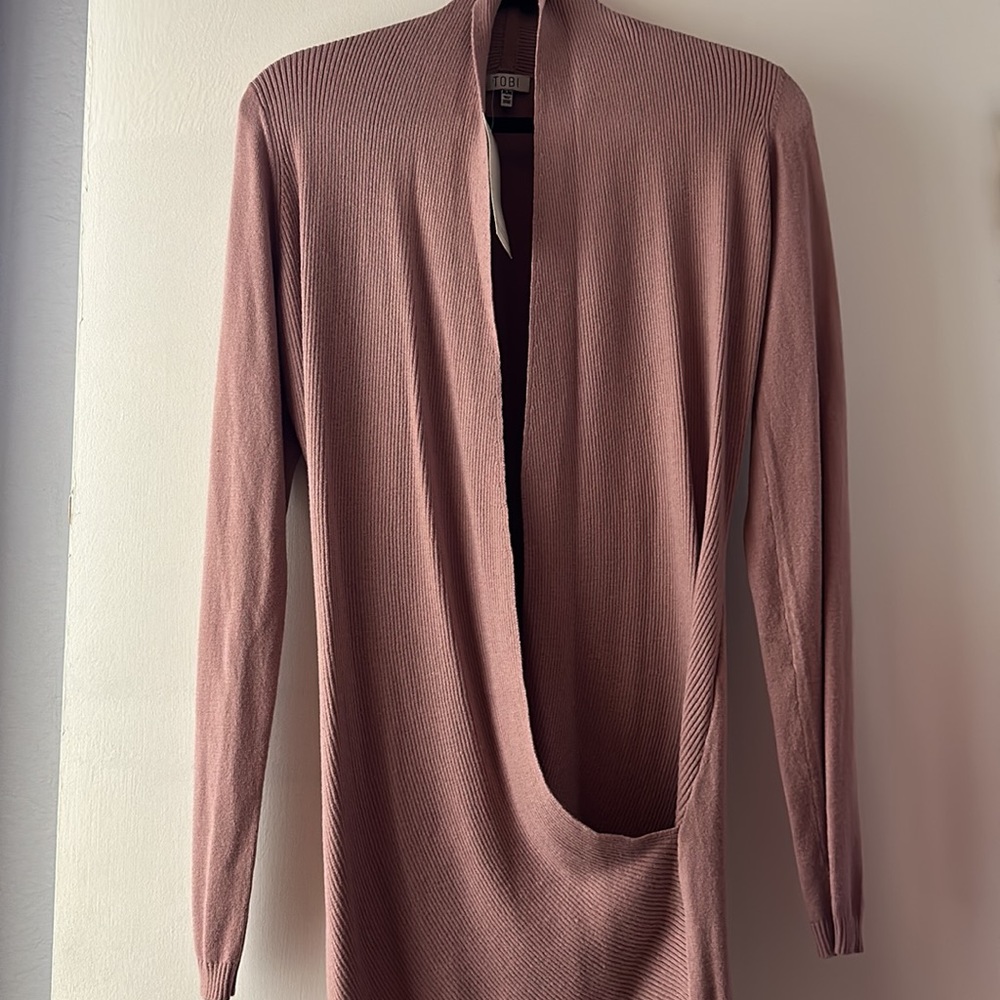 WRAP SWEATER DRESS - Picture 5 of 5